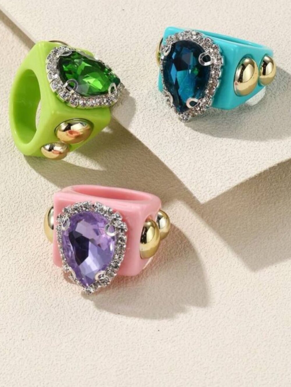 Blue Statement Rings M547